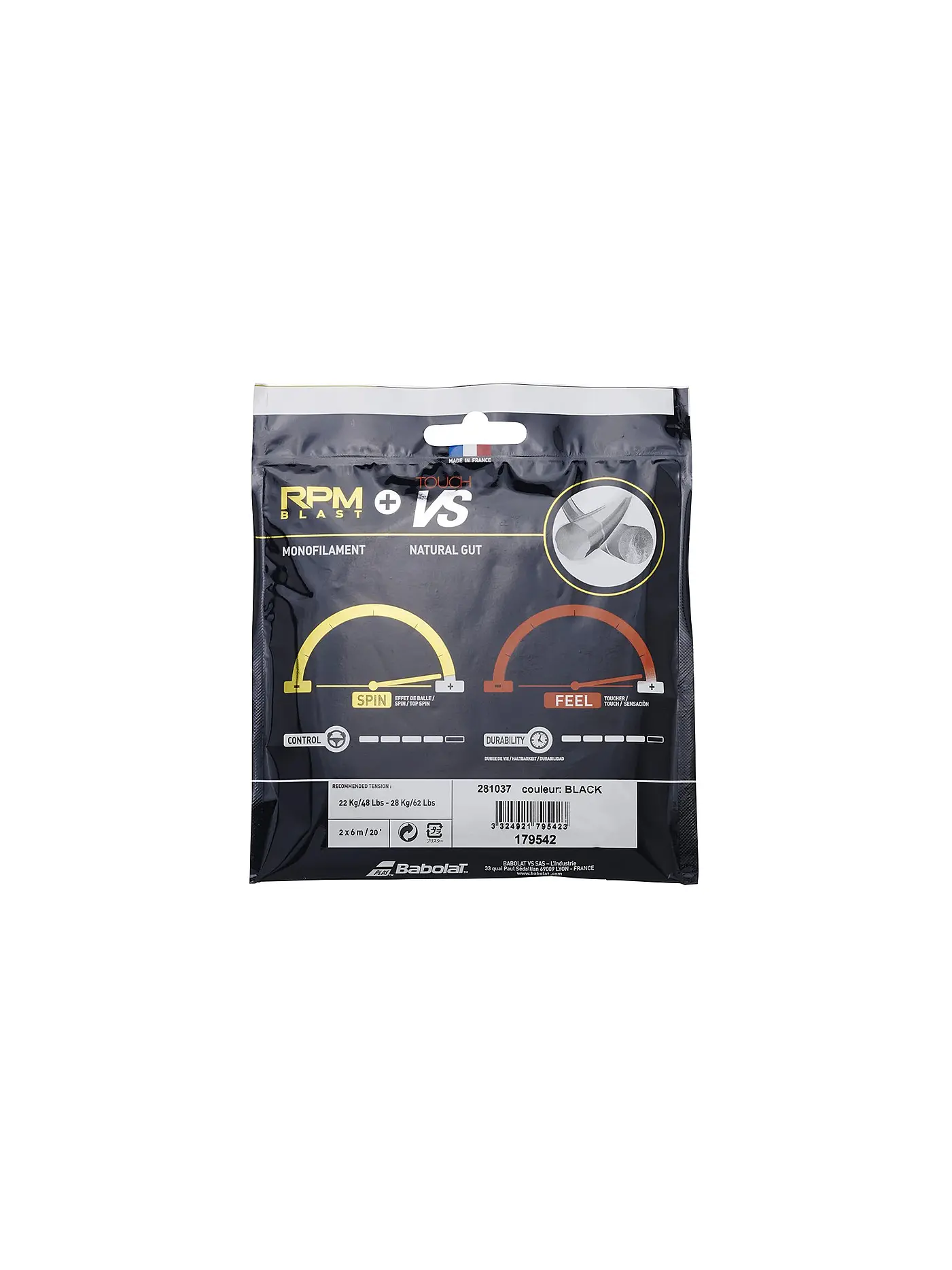 BABOLAT | Tennissaite RPM Blast 125 + Touch VS 130 | 